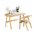 夏树 北欧实木电脑桌SZ001M(国内版0.8米木蜡油原木色 单桌+北欧椅)