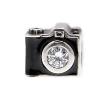 PANDORA潘多拉 相机925银时尚搪瓷闪耀水晶串饰 手链配件 791709CZ(黑色)