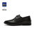 HLA/海澜之家舒适正装皮鞋简约低调系带商务鞋子男HSXSD1R019A(黑色 39)