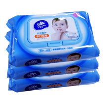 维达 婴儿柔湿巾（无香型）手口可用 天然呵护 80片/包 VW2004(3包)