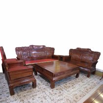 红木家具123红木沙发实木宝马客厅组合大沙发6件套刺猬紫檀木