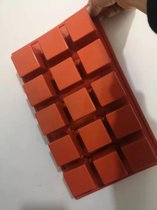 方形魔方硅胶慕斯蛋糕模具法式甜点立体西点巧克力烘焙装饰架子(15连方形模具(4厘米) 默认版本)