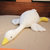 大白鹅公仔毛绒玩具鸭子布娃娃玩偶睡觉女生床上长条抱枕生日礼物(60厘米（柔软舒适 品质保证） 大白鹅-眯眼)