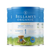 贝拉米(Bellamy‘s)有机婴儿配方奶粉1段 (0-6月) 900g/罐 澳洲原装进口(澳洲贝拉米有机1段 900g*6)