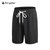 男士运动短裤 健身跑步训练篮球短裤 宽松休闲速干短裤tp8015(黑色 2XL)