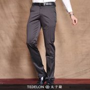 太子龙 儒雅男士直筒商务休闲裤TL31PC023A(黑色800 88)