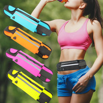 运动腰包男女跑步手机包多功能防水迷你健身装备小腰包时尚新款(橙色【单层6.5寸】带水壶位)
