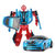 星辉rastar RS战警手动变形机器人1:64儿童玩具合金模型汽车人(66220蓝色)