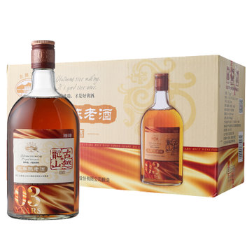 古越龙山绍兴黄酒500mL*12 三年陈老酒半甜型