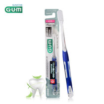 G·U·M进口成人牙刷三列超小头588中毛 口腔护理保护牙龈舒适握柄