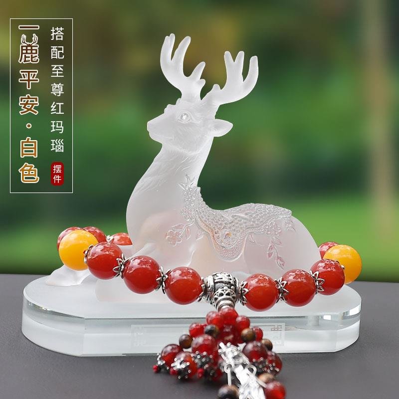 【锦溢其他生活用品图片】汽车内饰品摆件车载创意一路平安鹿高档男