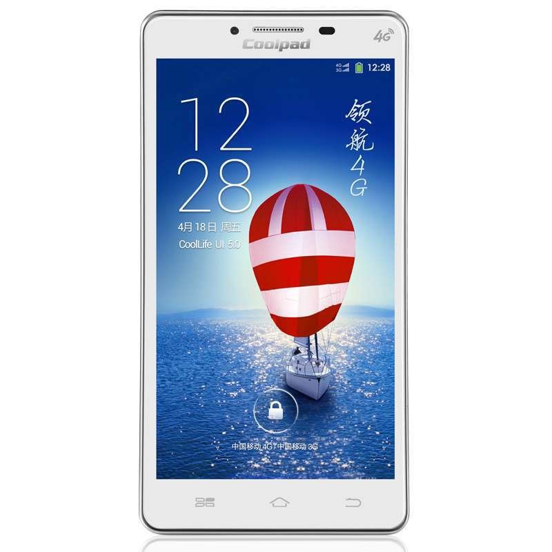 酷派(coolpad)8729 移动4g手机(智尚白)5.5英寸大屏 四核1.