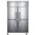 海尔(Haier) SL-1050D4立式四门单温厨房冰柜全冷冻饭店冷柜商用冰箱大冰柜不锈钢厨房柜SL-1020C2D2(不锈钢灰 SL-1050D4单温全冷冻)