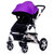 【*】MoonStater 欧式儿童婴儿宝宝手推车高景观铝合金充气 相对透气设计(紫色)