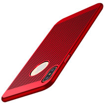 iPhone8/7/X手机壳 iphone6s 6splus 5/5S/se苹果x手机壳手机套保护壳保护套磨砂硬壳散热(红色 iPhoneX)