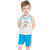 迪士尼宝宝儿童背心套装上衣裤子外出套装(蓝 110cm(3-4岁))