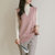 MISS LISA针织衫马甲背心韩版女装微宽松粉色针织外搭33226(粉红色 XL)