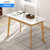匠林家私北欧实木餐桌椅组合家用长方形饭桌现代简约小户型餐桌子(白色 120cm)