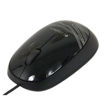 罗技（Logitech）M105 USB 有线鼠标 台式机笔记本电脑办公鼠标 轻巧 便携美观(黑色 标配)