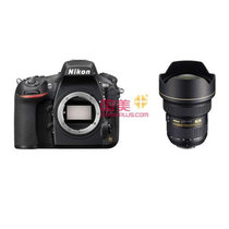 尼康 (Nikon) D810全画幅单反 单机身 AF-S 14-24mm f/2.8G ED组合套机(套餐三)