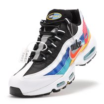 耐克NIKE AIR MAX 95 SE 彩虹多色大气垫缓震跑步鞋男运动老爹鞋(多彩拼接 42)
