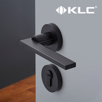 KLC静音门锁室内卧室房门锁简约风格实木门锁具家用通用型把手锁(灰 默认)