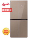 国美(gome) bcd-gm490bwfa 490升 十字对开门 冰箱 手机控制 摩卡金