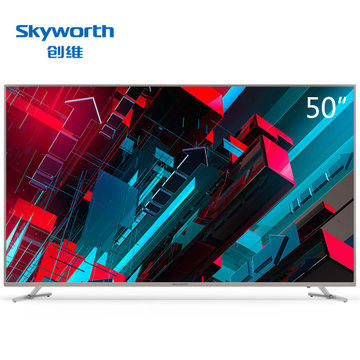 创维(Skyworth) 50G3 50英寸 4K超高清 HDR 酷开系统6.0 智能平板电视(淡雅金)