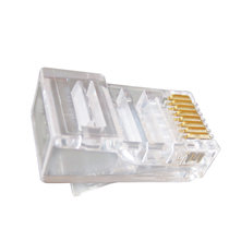 辉宏时代6L3RJ45六类8芯三叉网线水晶头8P8C电脑网络线接头RJ45水晶头(10个)