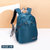 时尚旅行双肩包女2021新款大容量帆布电脑包牛津布背包学生小书包(蓝色（小款）)