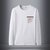 龙中龙 长袖T恤男士2020新款冬季卫衣内搭秋冬打底衫(白色 XXL)