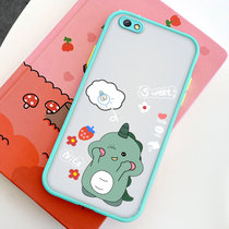绿赐OPPOReno4pro/Reno2Z/Reno2/Reno4se手机壳未来可期女款撞色小恐龙-冰心蓝OPPOR9S(OPPORenoZ 小恐龙-冰心蓝)