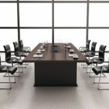 云艳YY-LCL1004 会议桌洽谈桌员工桌培训桌办公家具桌椅组合长条桌3.6米(默认 默认)
