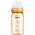 贝亲黄色瓶盖M码奶嘴宽口径自然实感PPSU奶瓶240ml 国美超市甄选