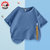 史努比儿童夏款短袖T恤可爱休闲宽松纯棉亲肤(靛蓝 120cm)