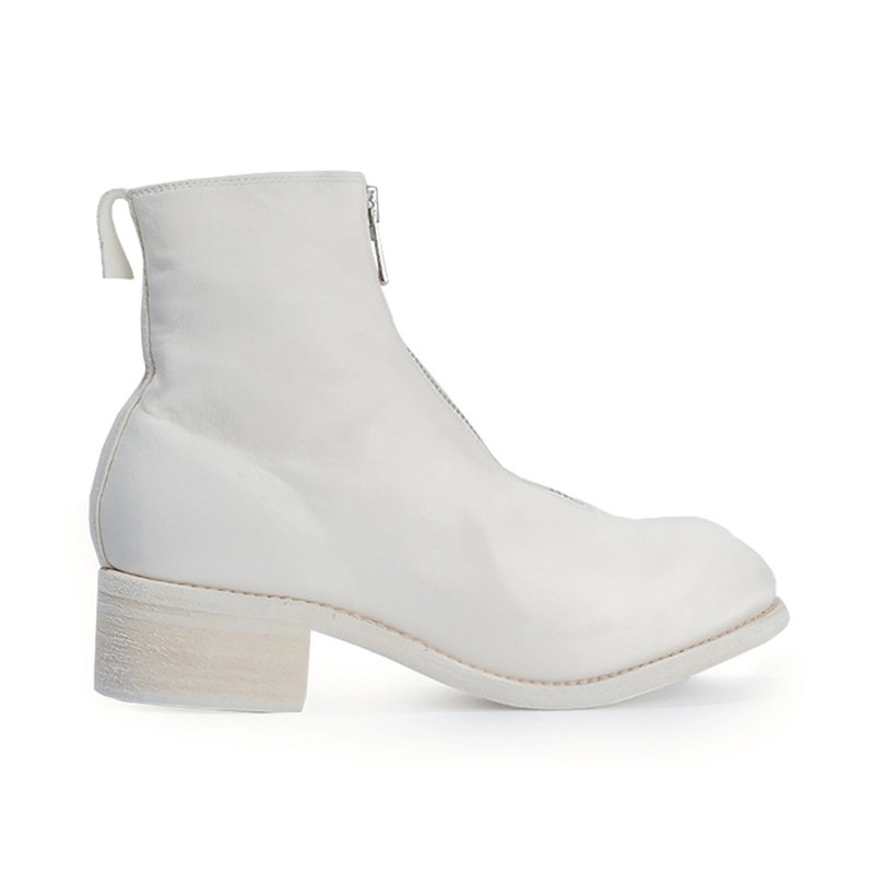 guidi白色女士中筒靴pl1softhorsefgco00t365白时尚百搭