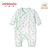 小米米minimoto新生儿婴儿棉连身衣哈衣(浅绿-和式连身衣 59cm（3-6个月）)