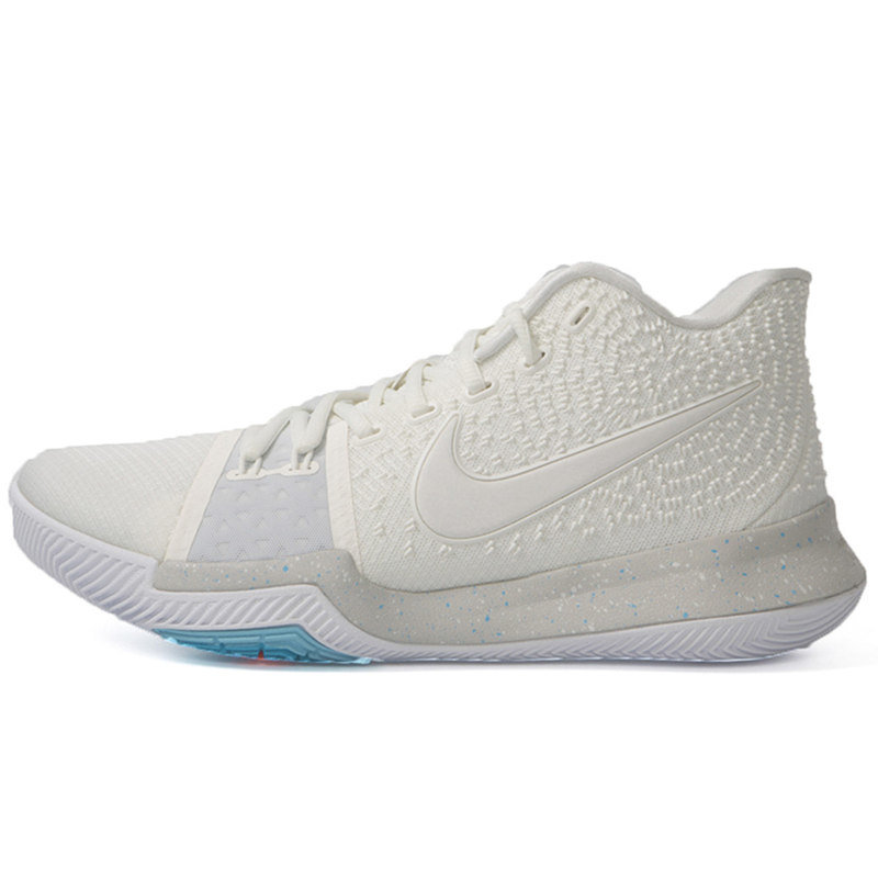 【耐克篮球鞋图片】nike耐克欧文3篮球鞋 kyrie3 白蓝 黑白 白彩虹