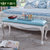 卡富丹 欧式床尾凳 英式真皮换鞋凳实木雕花床前凳卧室家具G906(白色 欧式床尾凳)