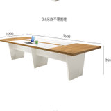 亿景鸿基 浅色会议桌双色培训桌会议台(橡木色 YH-36)