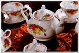 骨瓷欧式茶具15头景德镇陶瓷器英式下午茶咖啡具套装杯子碟子(英式咖啡壶 15件)