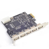 西霸（SYBA）PCI-Express USB2.0 扩展卡(5个外置接口)