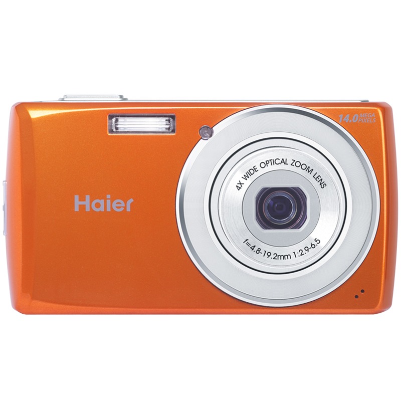 海尔（Haier）DC-S68数码相机（玛瑙橙）