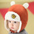 秋冬婴儿套头帽宝宝帽子加绒雷锋帽1-2岁儿童男童女保暖6-12个月(红咖)
