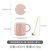 纯色马克杯子带盖带勺情侣陶瓷咖啡杯大容量女创意家用办公室水杯(纯色-亮面粉转角杯 (杯+盖+小圆勺)|收藏送杯垫)