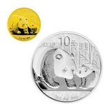 中国金币 2011年熊猫金银币1盎司金+1盎司银纪念币套装