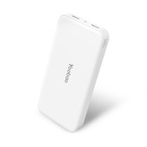 羽博移动电源 手机充电宝大容量双USB平板通用 s8 便携16000毫安(白色)