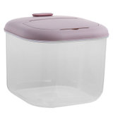 纳宝士（nowbox） 厨房装米桶家用密封可翻盖米箱20斤装米缸面粉储存罐防虫防潮大米收纳盒 透明款粉