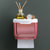 纸巾盒透明免打孔壁挂式卫生间纸巾盒创意简约防水防潮厕所抽纸盒(粉色小号)