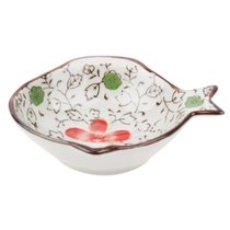 山田烧日式小鱼碟4只装（红花朵）